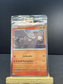 Pokemon TCG Reshiram 017/094 ME02: Phantasmal Flames Promo Card - Image 1