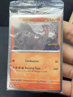 Pokemon TCG Reshiram 017/094 ME02: Phantasmal Flames Promo Card - Image 3