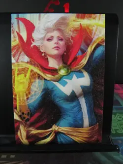 Clea Strange Marvel Rare Glitter Art Card Collectible Comic Character CCG NM - Image 1