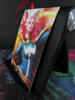 Clea Strange Marvel Rare Glitter Art Card Collectible Comic Character CCG NM - Image 2