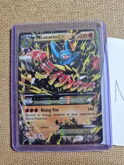 Pokemon TCG Mega Lucario EX Furious Fists Card 55/111 LP - Image 3