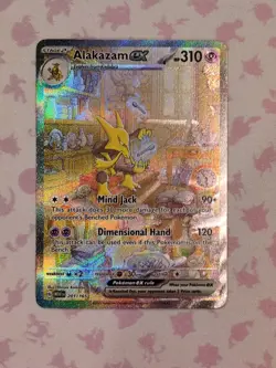 Pokemon Card - Alakazam ex 201/165 Special Illustration Rare - S&V 151 - NM 493 - Image 1