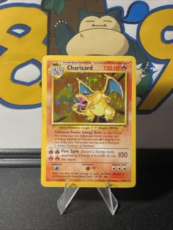 Pokemon TCG Charizard 004/102 Base Set Unlimited Holo Rare Vintage 1999 - Image 4
