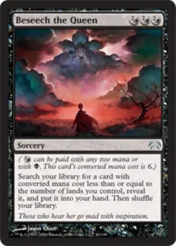 1x Beseech the Queen Light Play, English Planechase MTG Magic - Image 1