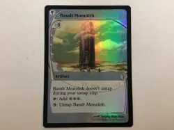 MTG Mystery Booster 2 BASALT MONOLITH Foil NM (0145) Graded Power - Image 1