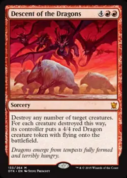 x1 Descent of the Dragons M MTG Dragons of Tarkir M/NM, English - Image 1