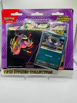 Pokemon Ascended Heroes Tech Sticker Collection Gastly New Sealed IN-HAND - Image 1