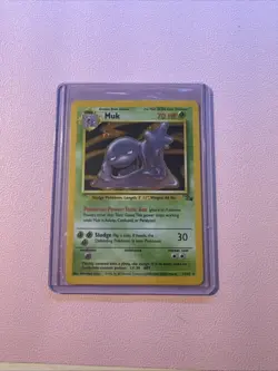 Pokemon TCG Muk 13/62 Holo Rare Fossil - Image 1