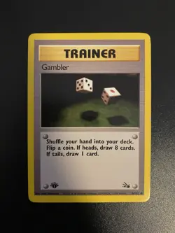 [LP] Pokemon - Gambler 60/62 - Fossil - 1st Edition - English - Image 1