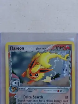 Vintage Flareon Holo Card EX Delta Species 5/113 Pokemon TCG - LP+ / NM - Image 3