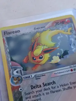 Vintage Flareon Holo Card EX Delta Species 5/113 Pokemon TCG - LP+ / NM - Image 4