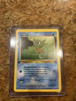 Pokemon TCG Horsea Fossil First Edition Card 49/62 - Image 1