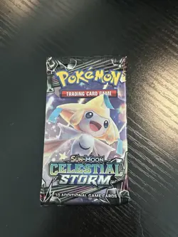 Pokemon TCG Sun And Moon Celestial Storm Booster Pack Sealed New 10 Cards - Image 1