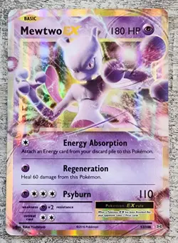 Mewtwo EX 52/108 Holo TCG Pokemon XY Evolutions Ultra Rare - Image 1