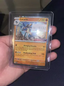 Pokemon Lucario Scarlet & Violet Holo Uncommon 114/198 Stage 1 130HP TCG Card - Image 1