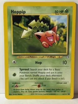 Hoppip 061/111 Neo Genesis NM Pokemon Fast Shipping - Image 1