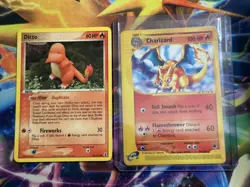CHARIZARD 39/165 NON HOLO RARE EXPEDITION POKEMON MP + DITTO CHARMANDER 61/113 - Image 1