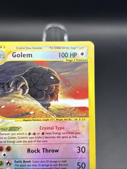 Pokemon Golem 148/144 Skyridge Reverse Holo Secret Rare Crystal - Image 3