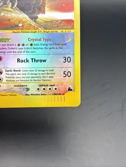 Pokemon Golem 148/144 Skyridge Reverse Holo Secret Rare Crystal - Image 4