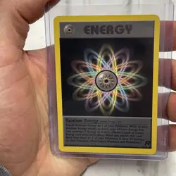 Vintage Pokemon TCG - Team Rocket Rainbow Energy 80/82 Non Holo Rare - 2000 - NM - Image 1