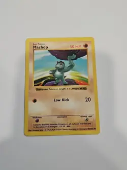 Pokemon TCG Machop 52/102 Base Set Shadowless - Image 1