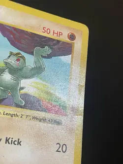 Machop 52/102 Shadowless Base Set Pokemon TCG WotC Vintage HP - Image 4