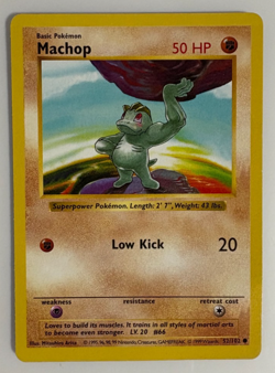 Machop MP 52/102 Shadowless Base Set Pokemon TCG Regular - please read - Image 1