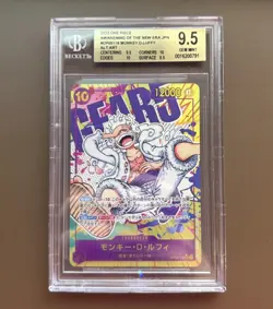 BGS 9.5 Monkey D. Luffy (Alt Art) OP05-119 SEC - ONE PIECE JPN Awakening New Era - Image 1
