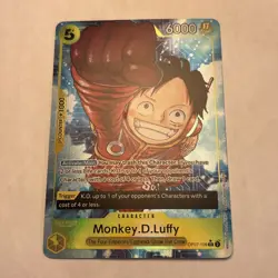 Monkey D. Luffy OP07-109 SR Alt Art 500 Years in the Future One Piece TCG NM - Image 1