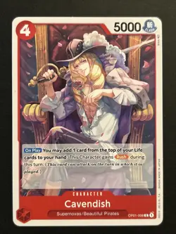 Cavendish OP01-008 Romance Dawn Regular One Piece TCG - Image 1