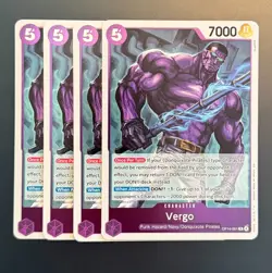 One Piece TCG - Vergo OP14-061 Foil Playset (x4) The Azure Sea's Seven NM - Image 1