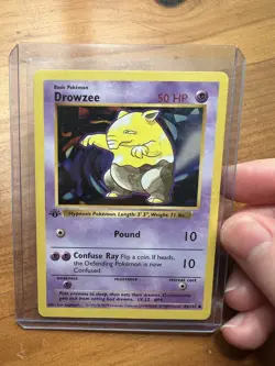 Pokemon TCG Drowzee 49/102 1st Edition Shadowless Base Set 1999 - NM - Image 1
