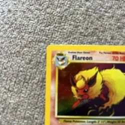 Pokemon Card Flareon 3/64 Original Holo Rare Jungle Set, 1999 WOTC TCG - Image 2
