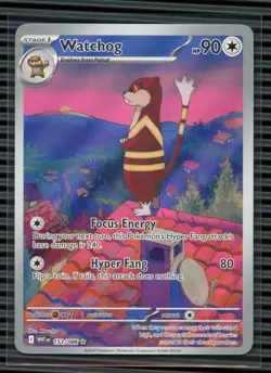 2025 Pokemon SV WHT EN-White Flare #153 Watchog - Image 1