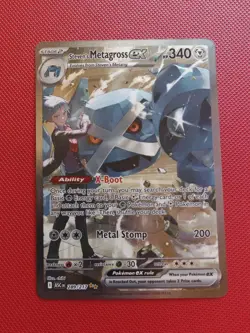 Pokemon TCG Steven's Metagross EX 289/217 Ascended Heroes SIR Pack Fresh Mint UK - Image 1