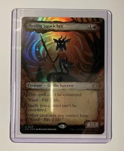 Hexing Squelcher ~ Showcase Art ~ Foil ~ Lorwyn Eclipsed ~ Mtg - Image 1