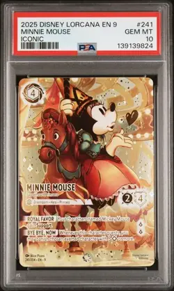 Disney Lorcana ICONIC Mickey & Minnie Mouse PSA 10 GEM MINT Sequential Numbers - Image 3