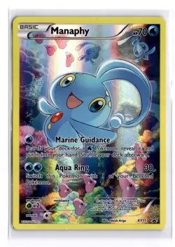 Pokemon TCG - Manaphy Full Art - XY113 Black Star Promo Mythical Collection - NM - Image 1