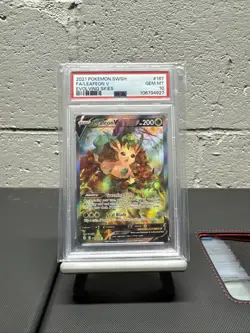 2021 POKEMON SWORD & SHIELD EVOLVING SKIES #167 FULL ART/LEAFEON V PSA 10 - Image 1