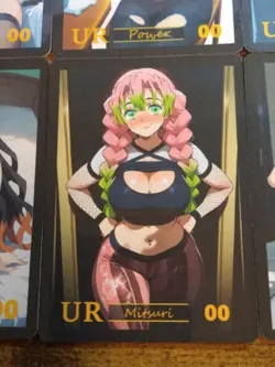 Beautiful Waifu 6 Card Lot - Anime Goddess Cards Power Mitsuri Makima Nezuko - Image 3