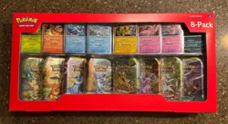 1x Pokemon TCG Prismatic Evolutions Costco 8 Mini-Tin Bundle w/ Promo Cards NEW - Image 1