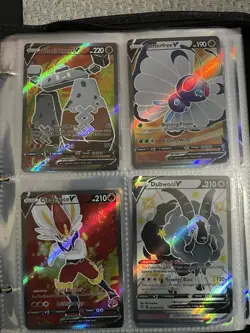 Pokmon cards (fake) Very Real Looking V And VMax With Binder Asking 100$ OBO - Image 1