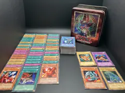 Yu-Gi-Oh! TCG 1st Edition Common Cards Lot of 166 Non-Holo Includes Empty Tin - Image 1