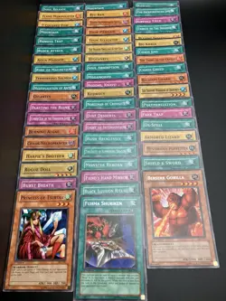 Yu-Gi-Oh! TCG 1st Edition Common Cards Lot of 166 Non-Holo Includes Empty Tin - Image 3