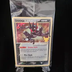 Pokemon Greninja Gold Star Promo Holo SWSH144 Celebrations SEALED NM - Image 1