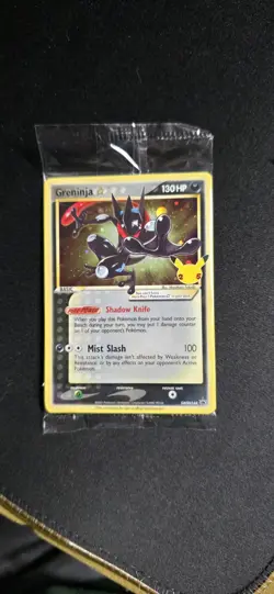 Pokemon Greninja Gold Star SEALED SWSH144 Holo Celebrations PROMO NM - Image 1