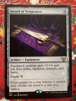 Sword of Vengeance Commander: Kamigawa: Neon Dynasty Regular - Image 1