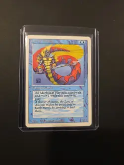 Magic the Gathering 5th Edition Lord of Atlantis Blue Lord Creature 1997 - Image 1