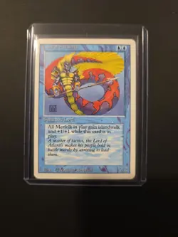 Magic the Gathering 5th Edition Lord of Atlantis Blue Lord Creature 1997 - Image 2