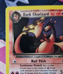 Pokemon TCG Dark Charizard 4/82 Holo Rare WOTC Team Rocket Vintage LP-MP - Image 2